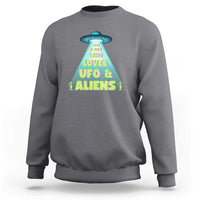 Just A Boy Who Loves UFO & Aliens Funny World UFO Day Sweatshirt - Wonder Print Shop