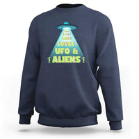 Just A Boy Who Loves UFO & Aliens Funny World UFO Day Sweatshirt - Wonder Print Shop