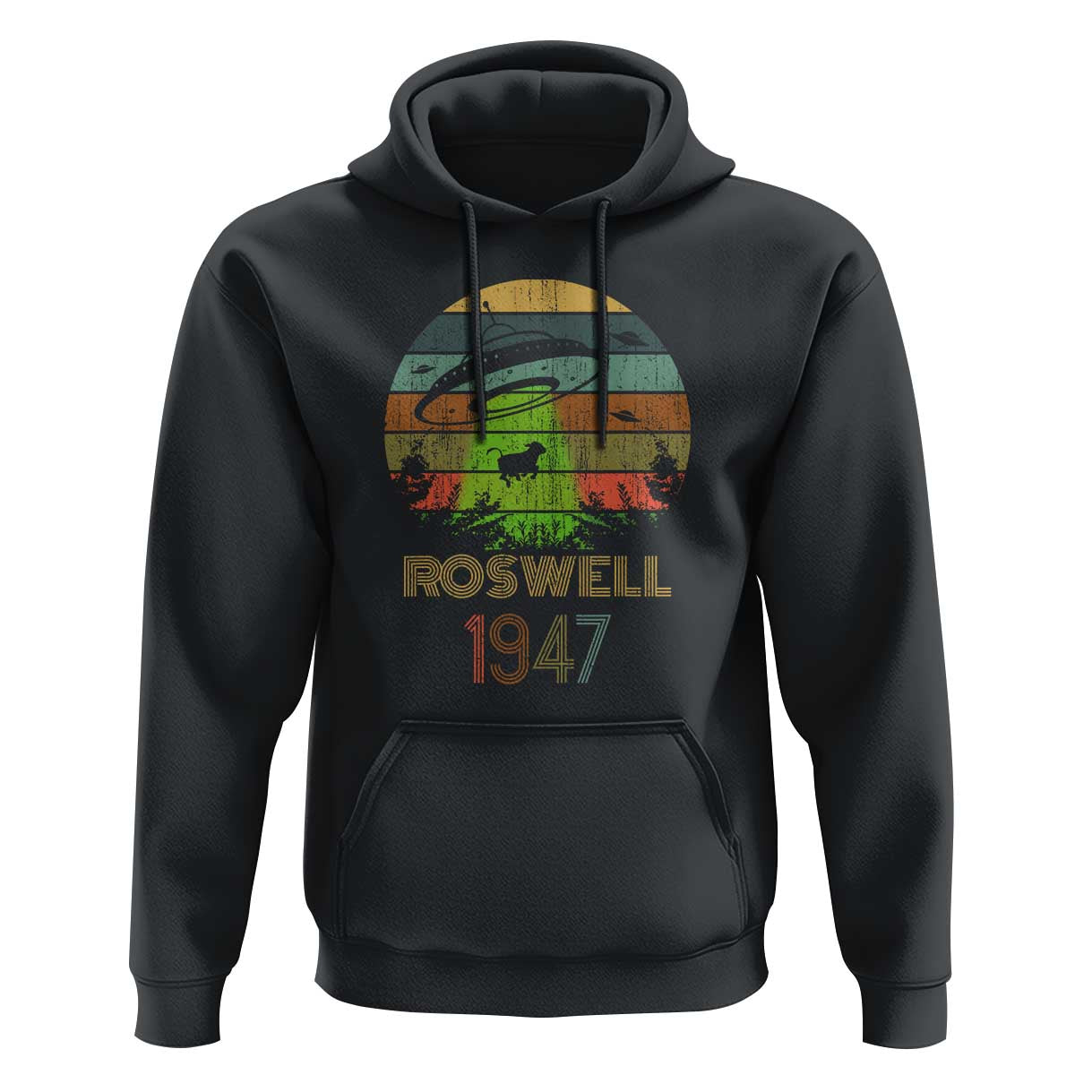 Alien UFO Custome Abduction Roswell 1947 Space Alien Lover Hoodie - Wonder Print Shop