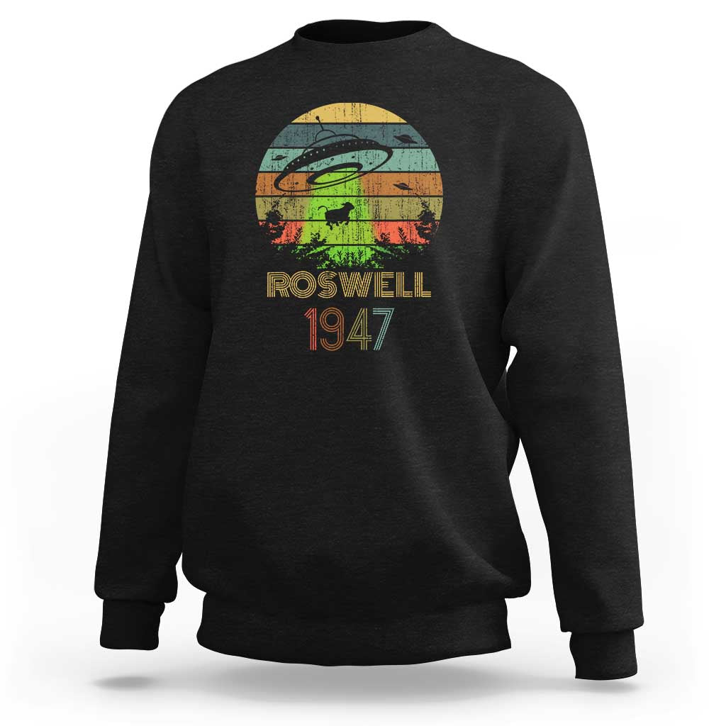 Alien UFO Custome Abduction Roswell 1947 Space Alien Lover Sweatshirt - Wonder Print Shop