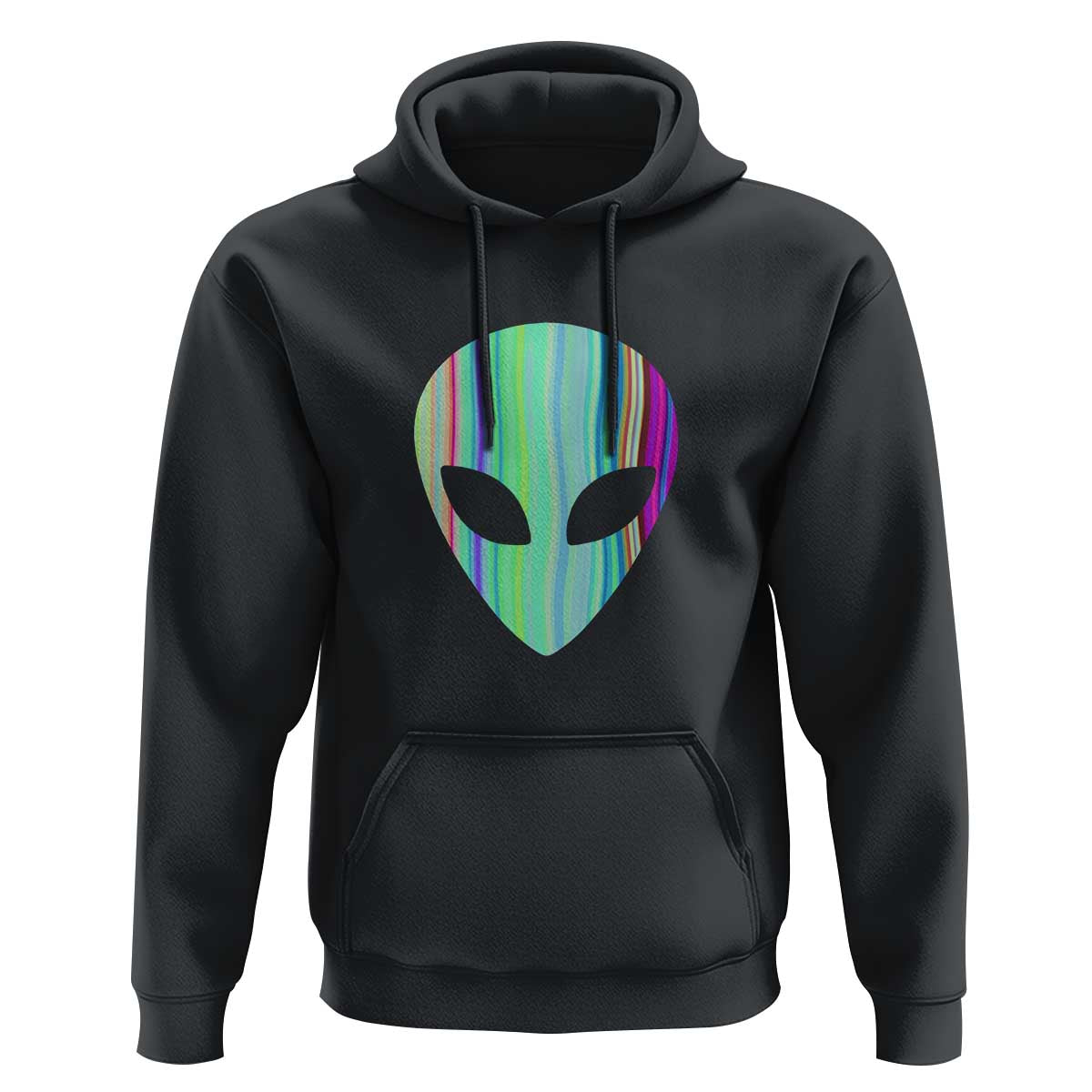 Alien Head Holographic Cute UFO Hoodie - Wonder Print Shop
