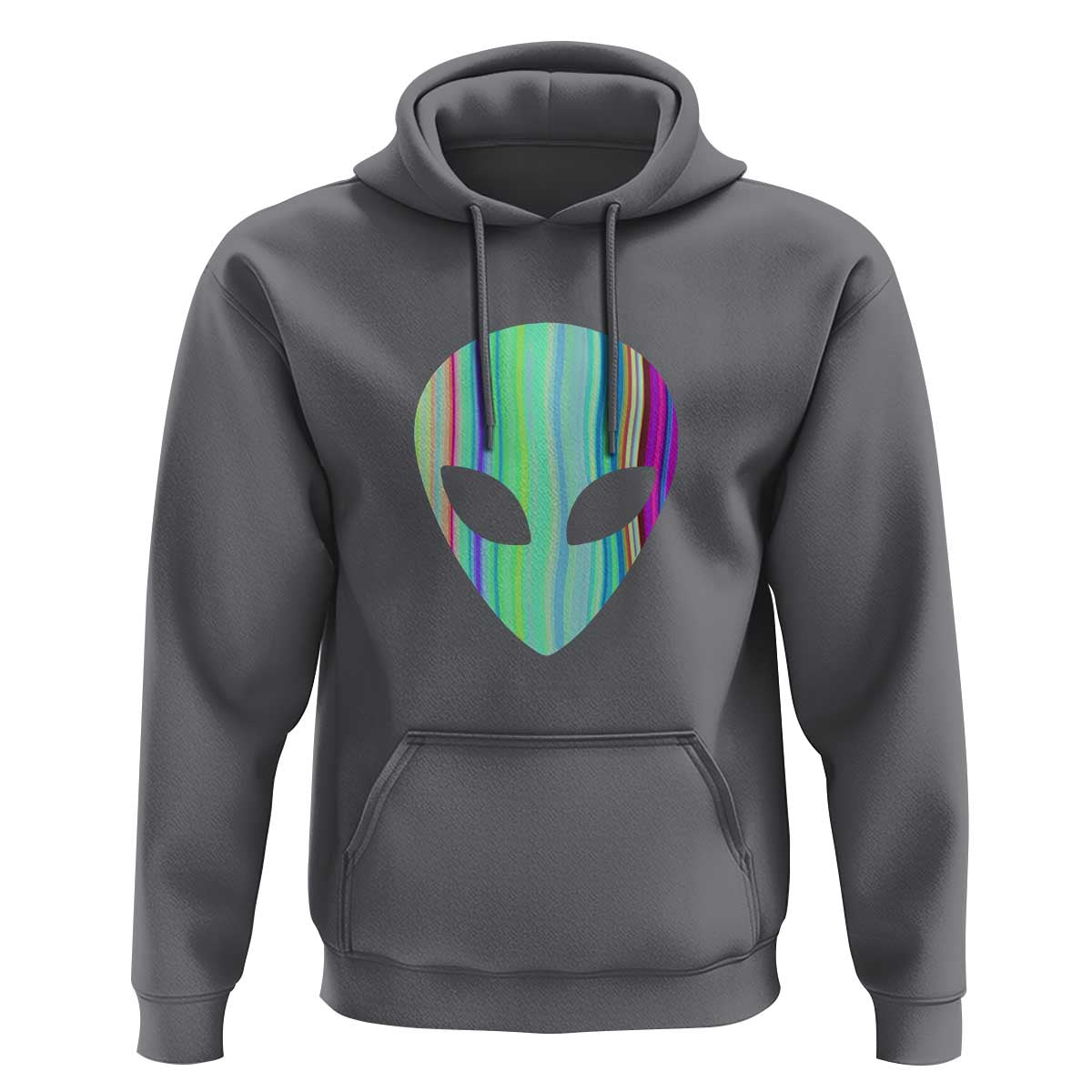 Alien Head Holographic Cute UFO Hoodie - Wonder Print Shop