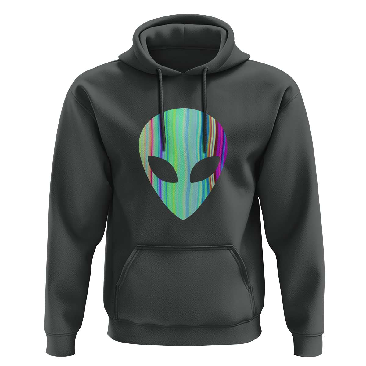 Alien Head Holographic Cute UFO Hoodie - Wonder Print Shop