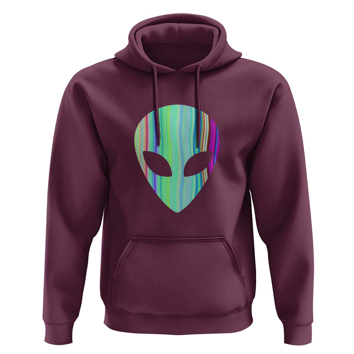 Alien Head Holographic Cute UFO Hoodie - Wonder Print Shop