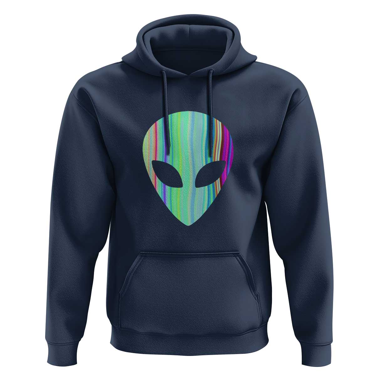 Alien Head Holographic Cute UFO Hoodie - Wonder Print Shop