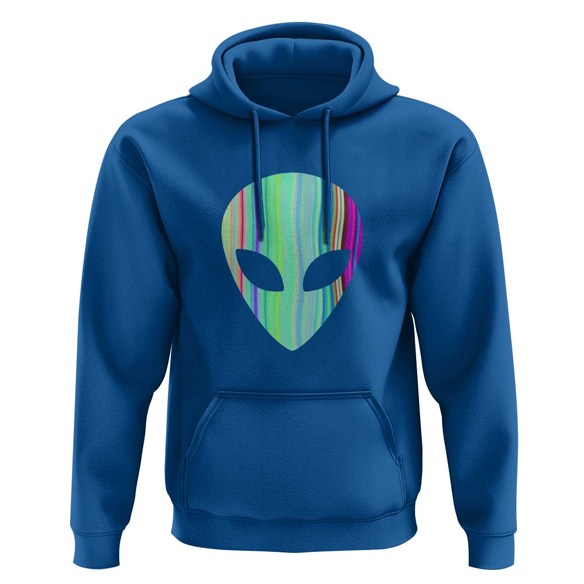 Alien Head Holographic Cute UFO Hoodie - Wonder Print Shop