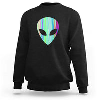 Alien Head Holographic Cute UFO Sweatshirt - Wonder Print Shop
