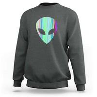 Alien Head Holographic Cute UFO Sweatshirt - Wonder Print Shop