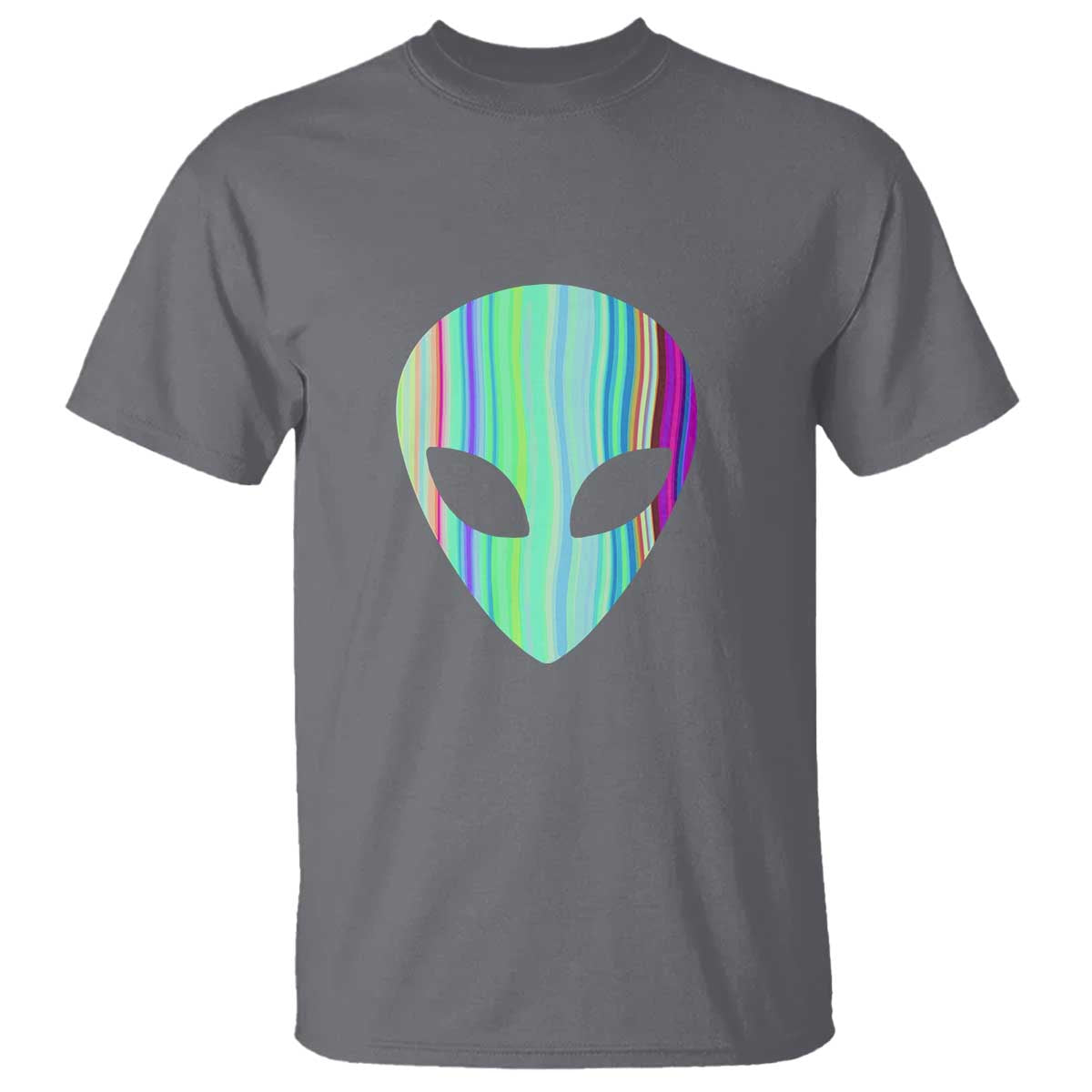 Alien Head Holographic Cute UFO T Shirt - Wonder Print Shop
