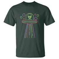 Neon Lights UFO Abduction Extraterrestrial Alien Believer T Shirt - Wonder Print Shop