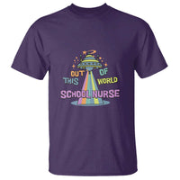 Retro School Nurse Is Out Of This World RN Space UFO T Shirt - Wonder Print Shop