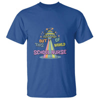 Retro School Nurse Is Out Of This World RN Space UFO T Shirt - Wonder Print Shop