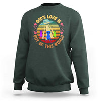 Vintage God's Love Is Out Of This World, World UFO Day Sweatshirt - Wonder Print Shop