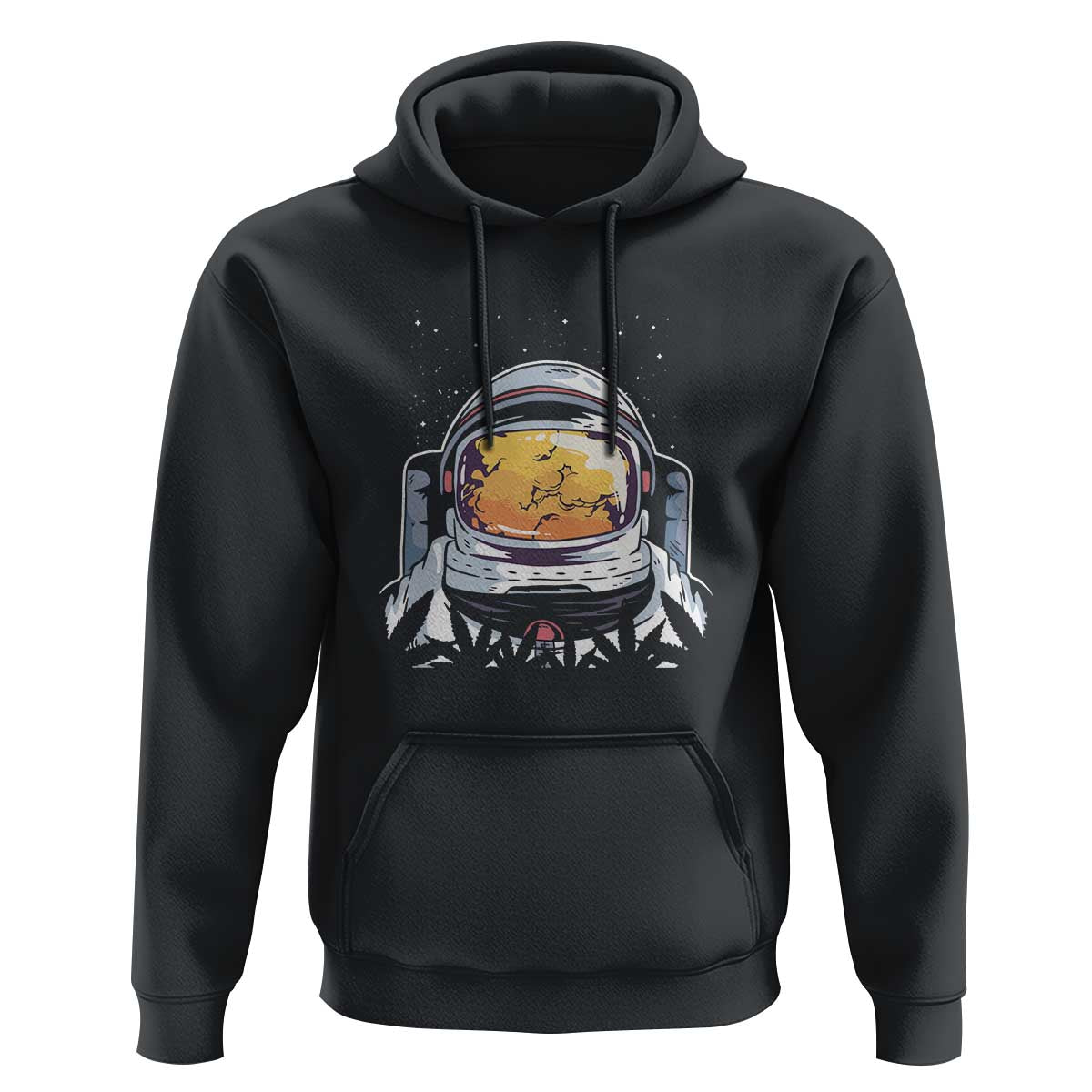 ASTRONAUT ALIEN UFO Hoodie Smoking Weed Cannabis Smokers - Wonder Print Shop