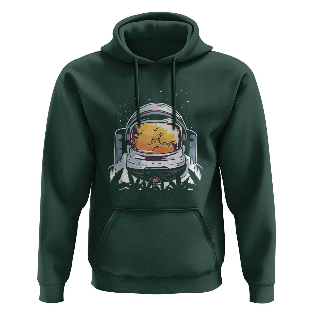 ASTRONAUT ALIEN UFO Hoodie Smoking Weed Cannabis Smokers - Wonder Print Shop