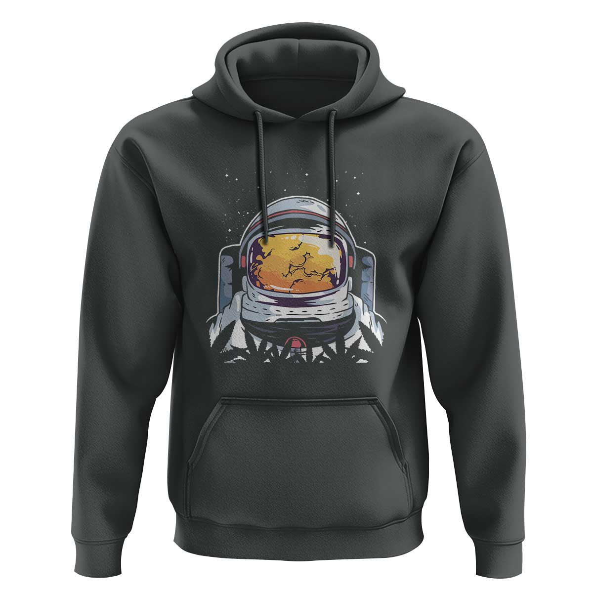 ASTRONAUT ALIEN UFO Hoodie Smoking Weed Cannabis Smokers - Wonder Print Shop