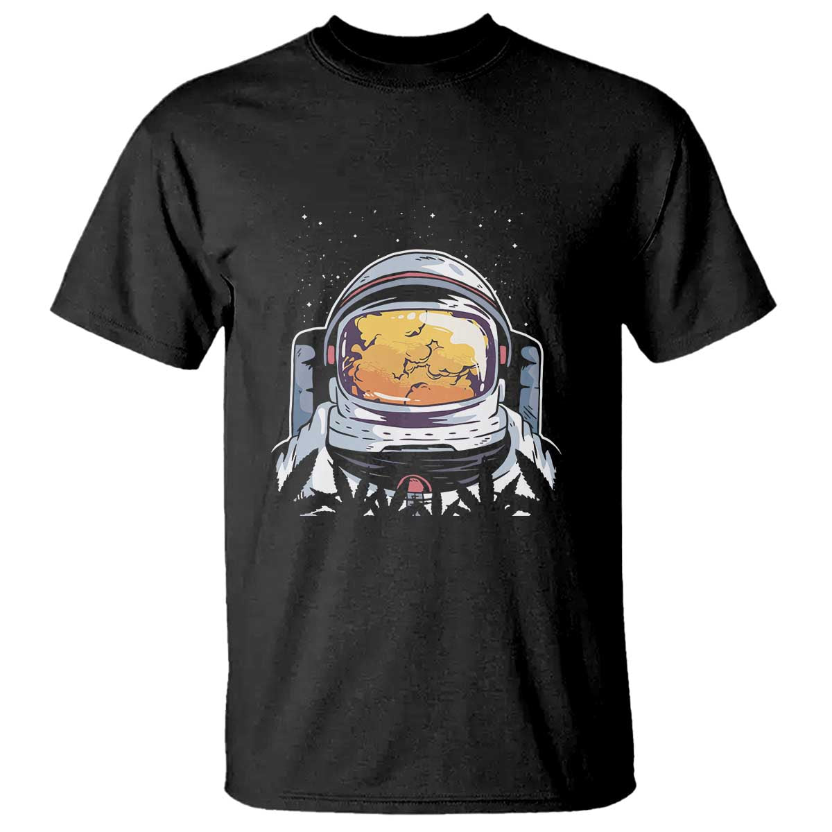 ASTRONAUT ALIEN UFO T Shirt Smoking Weed Cannabis Smokers - Wonder Print Shop