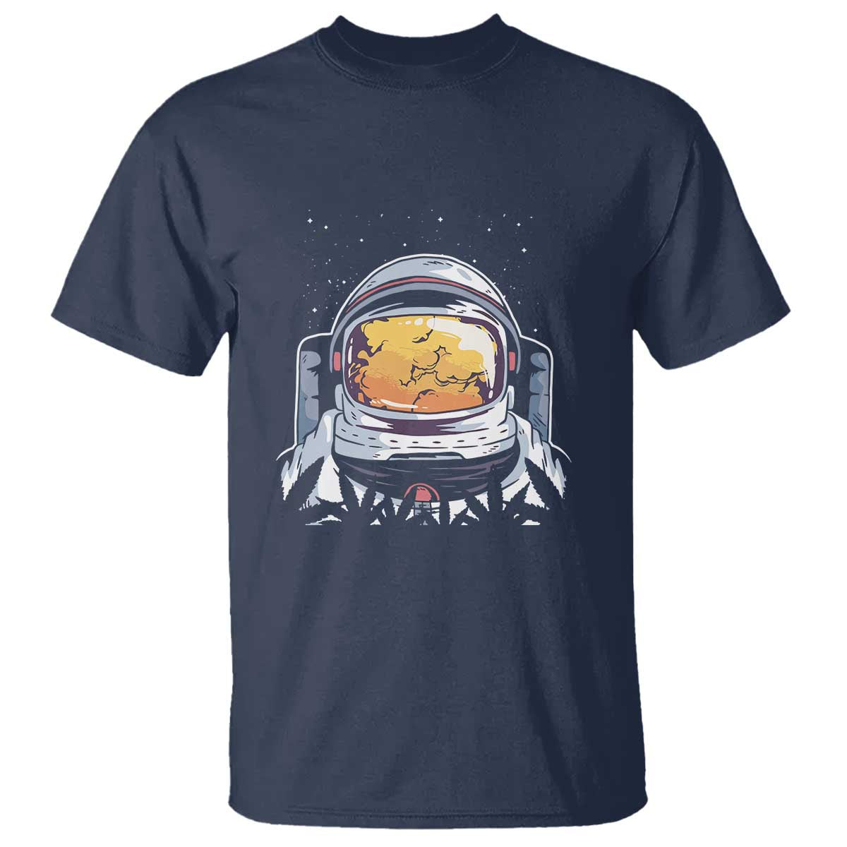 ASTRONAUT ALIEN UFO T Shirt Smoking Weed Cannabis Smokers - Wonder Print Shop