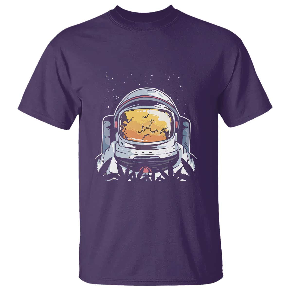 ASTRONAUT ALIEN UFO T Shirt Smoking Weed Cannabis Smokers - Wonder Print Shop