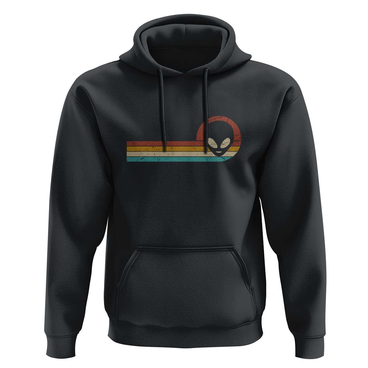 Funny UFO Lover Retro Style Vintage Alien Space Hoodie - Wonder Print Shop