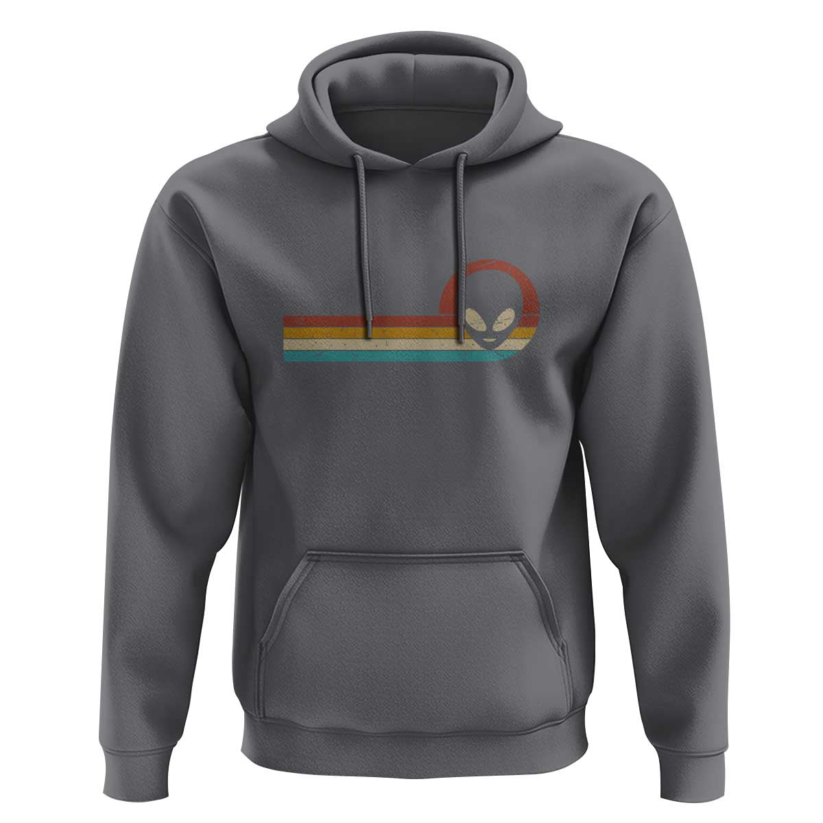 Funny UFO Lover Retro Style Vintage Alien Space Hoodie - Wonder Print Shop