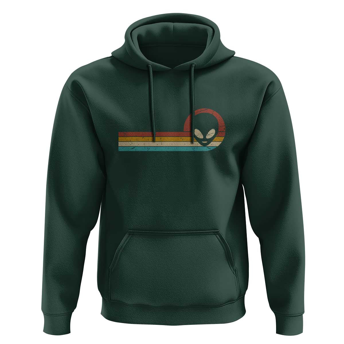 Funny UFO Lover Retro Style Vintage Alien Space Hoodie - Wonder Print Shop