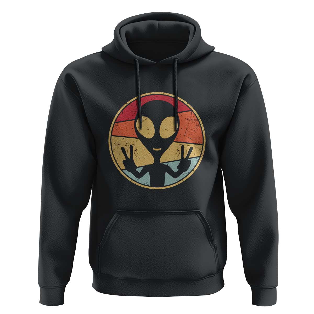 UFO Lover Funny Retro 80's Style Vintage Alien Space Gift Hoodie - Wonder Print Shop