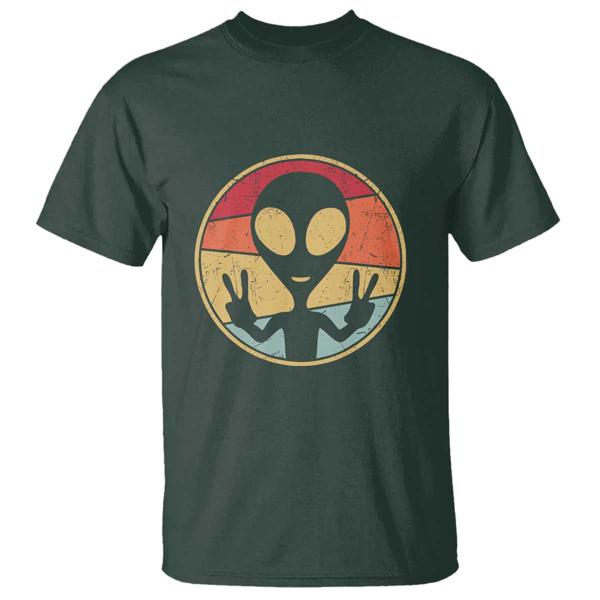 UFO Lover Funny Retro 80's Style Vintage Alien Space Gift T Shirt - Wonder Print Shop