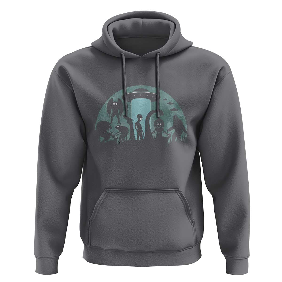 Bigfoot Ufo Loch Ness Monster Mothman And Aliens! Cryptid Hoodie - Wonder Print Shop