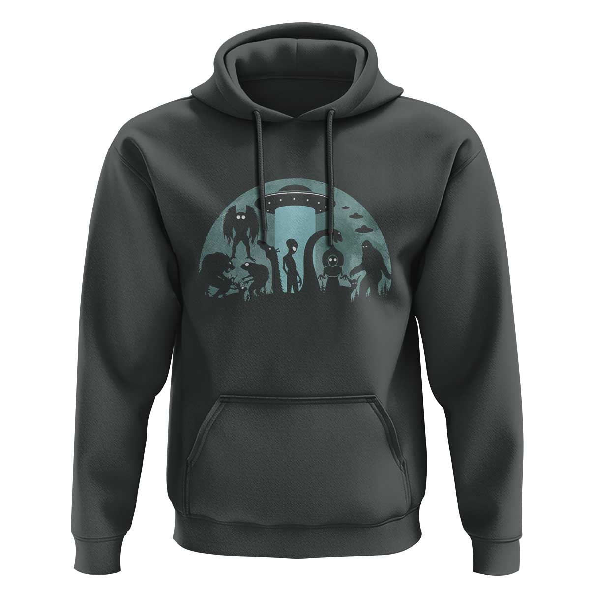 Bigfoot Ufo Loch Ness Monster Mothman And Aliens! Cryptid Hoodie - Wonder Print Shop