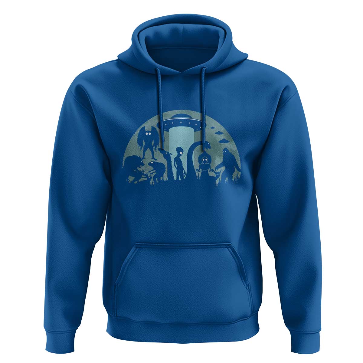 Bigfoot Ufo Loch Ness Monster Mothman And Aliens! Cryptid Hoodie - Wonder Print Shop