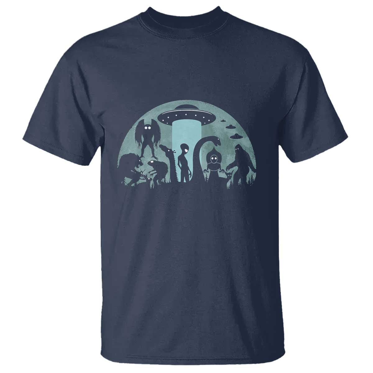 Bigfoot Ufo Loch Ness Monster Mothman And Aliens! Cryptid T Shirt - Wonder Print Shop