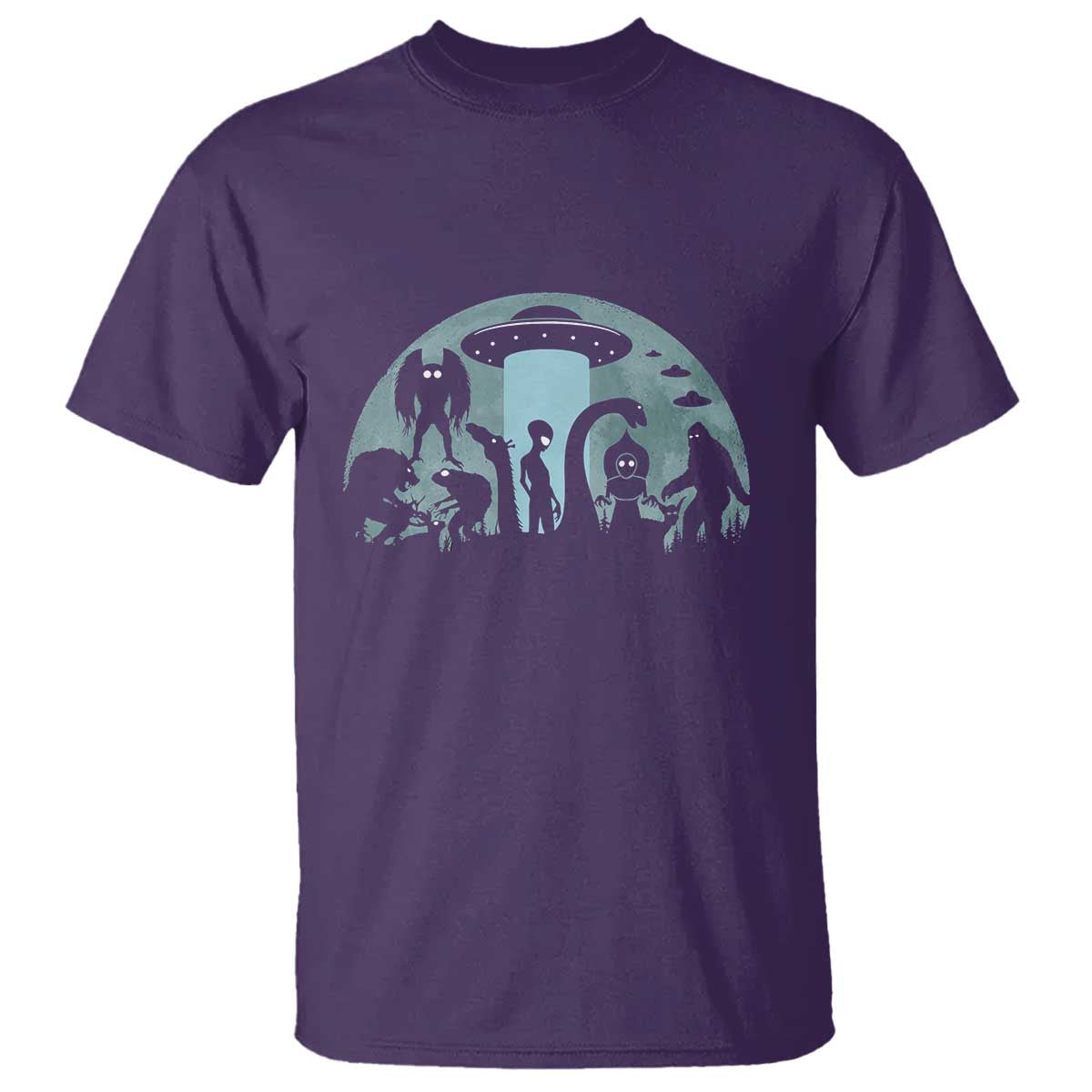 Bigfoot Ufo Loch Ness Monster Mothman And Aliens! Cryptid T Shirt - Wonder Print Shop