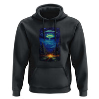 UFO Aliens Flying Saucer - Van Gogh Style - Starry Night Hoodie - Wonder Print Shop