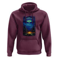 UFO Aliens Flying Saucer - Van Gogh Style - Starry Night Hoodie - Wonder Print Shop