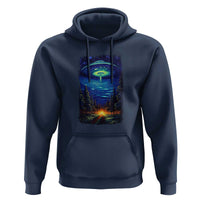 UFO Aliens Flying Saucer - Van Gogh Style - Starry Night Hoodie - Wonder Print Shop