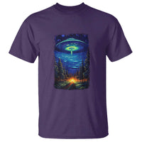 UFO Aliens Flying Saucer - Van Gogh Style - Starry Night T Shirt - Wonder Print Shop
