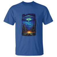 UFO Aliens Flying Saucer - Van Gogh Style - Starry Night T Shirt - Wonder Print Shop