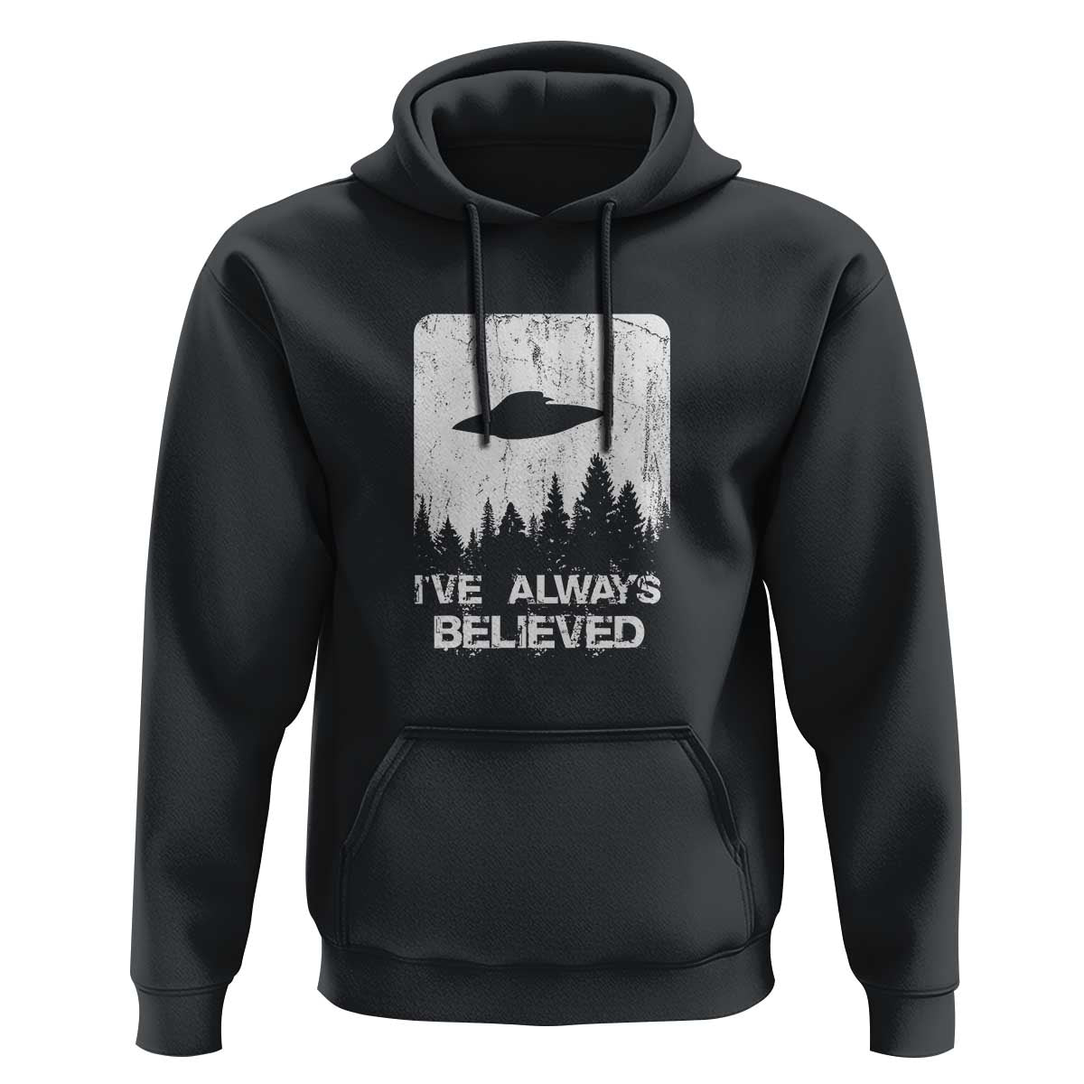 Alien Gifts Men Women Kids UFO Abduction Ive Always Believed Hoodie - Wonder Print Shop