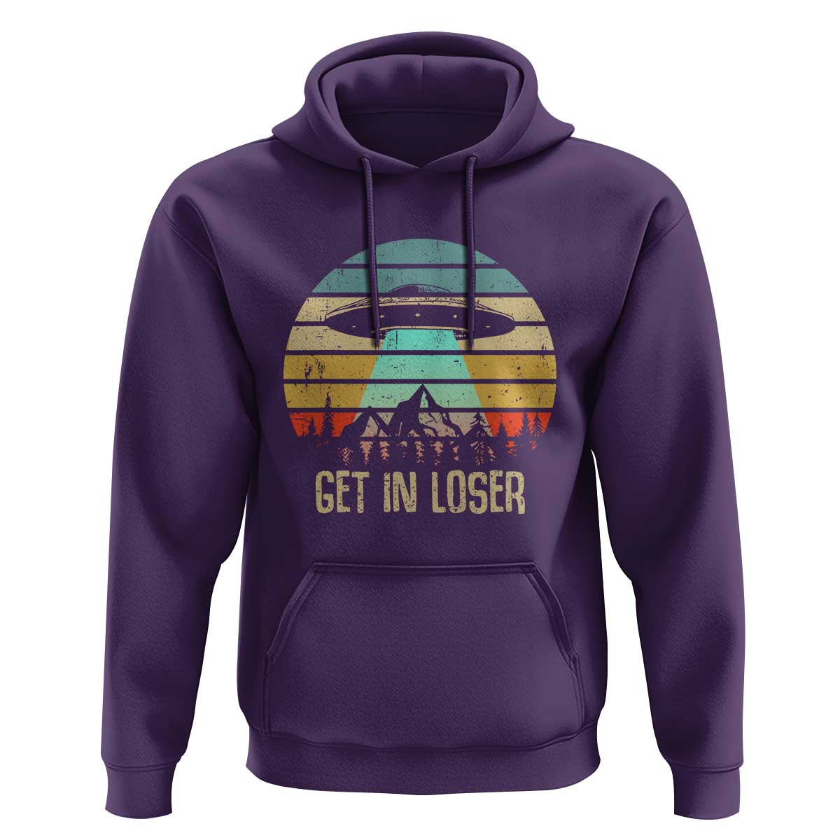 Get In Loser Alien Abduction Conspiracy Hoodie - Wonder Print Shop