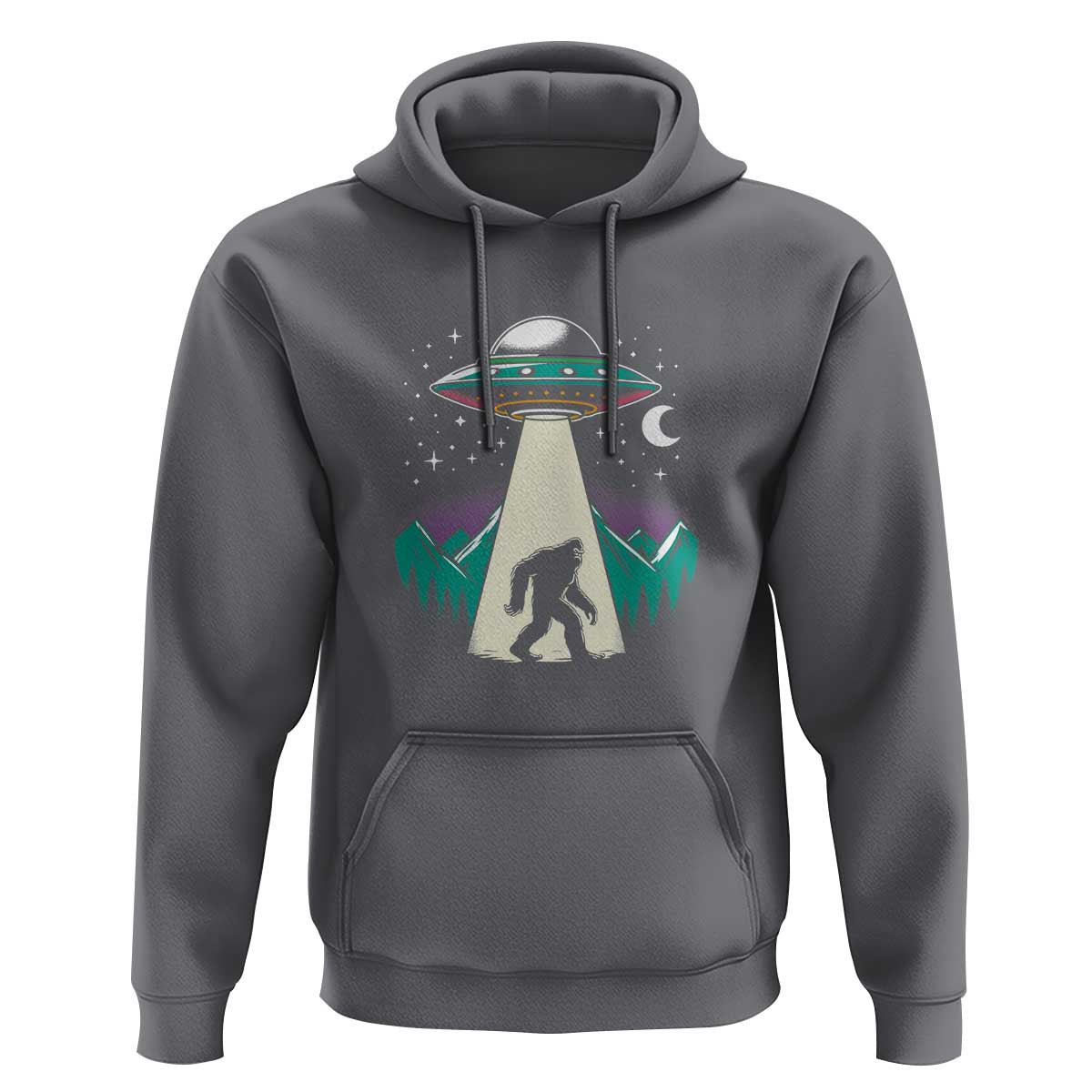 UFO Bigfoot Alien Abduction Hoodie - Wonder Print Shop