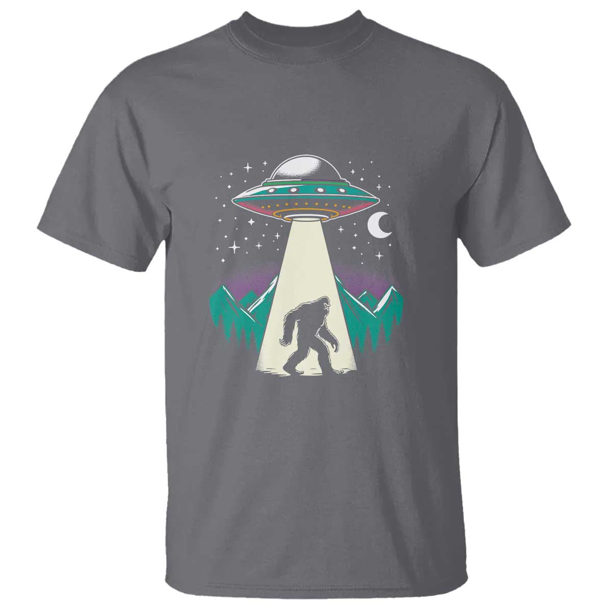 UFO Bigfoot Alien Abduction T Shirt - Wonder Print Shop