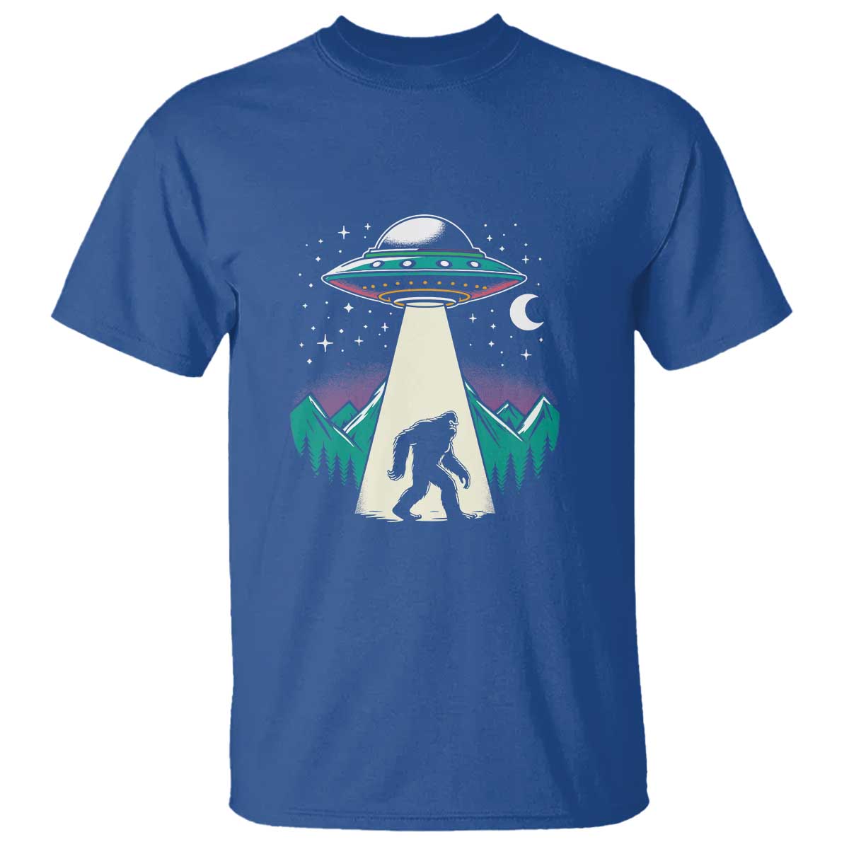 UFO Bigfoot Alien Abduction T Shirt - Wonder Print Shop