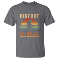 Bigfoot Is Real And He Tried To Eat My Ass Funny Sasquatch T Shirt - Wonder Print Shop