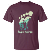 I Hate People Funny Alien Bigfoot Mountains Trip 2024 T Shirt - Wonder Print Shop