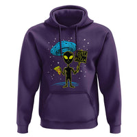NASA UFO Alien Just Here For The Pizza Hoodie - Wonder Print Shop