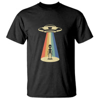 UFO Abduction - Alien Abduction Vintage Aliens Lover T Shirt - Wonder Print Shop