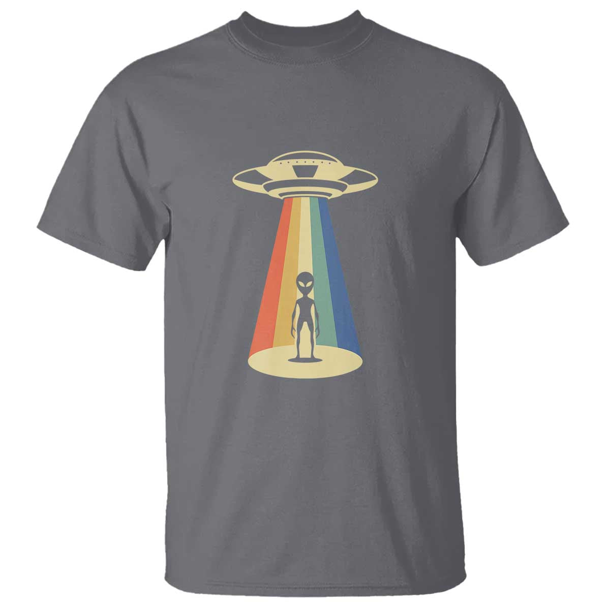 UFO Abduction - Alien Abduction Vintage Aliens Lover T Shirt - Wonder Print Shop