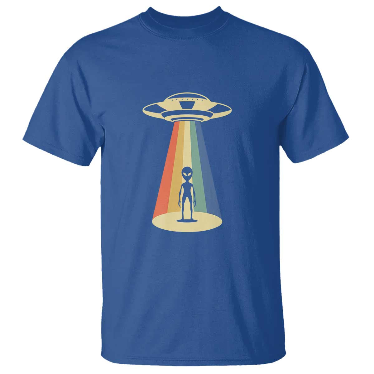 UFO Abduction - Alien Abduction Vintage Aliens Lover T Shirt - Wonder Print Shop