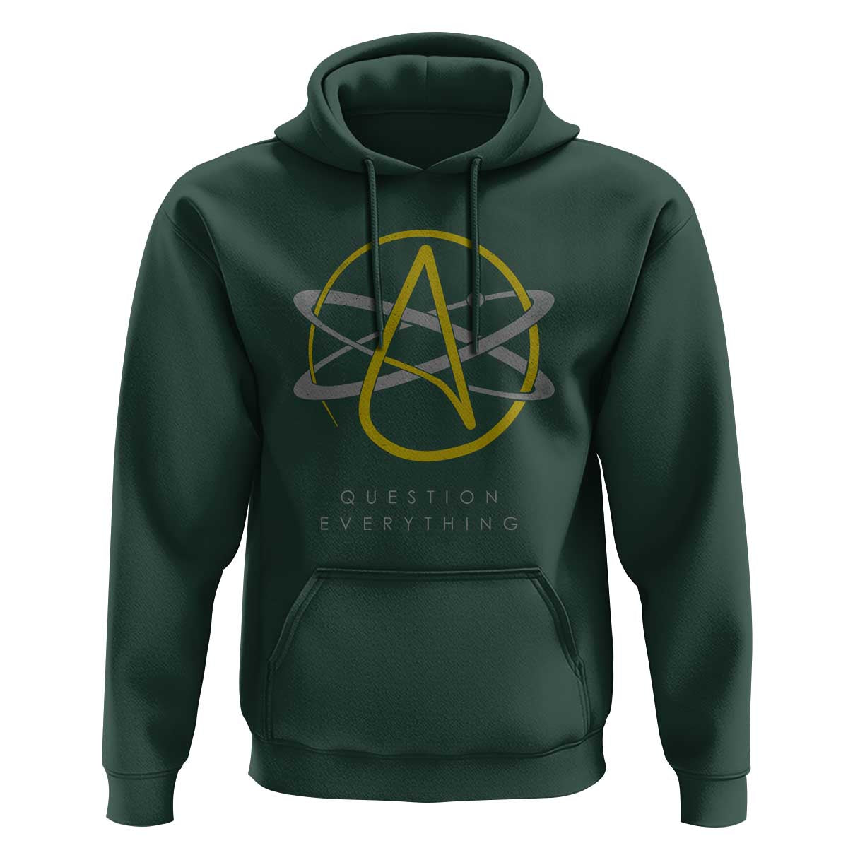 Atheist Logo Atheism Hoodie Science Question Everything - Wonder Print Shop